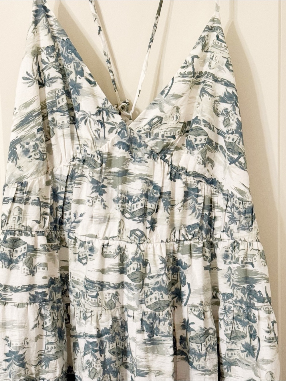 Abercrombie & Fitch Green Toile Maxi Dress XL - Picture 3 of 6